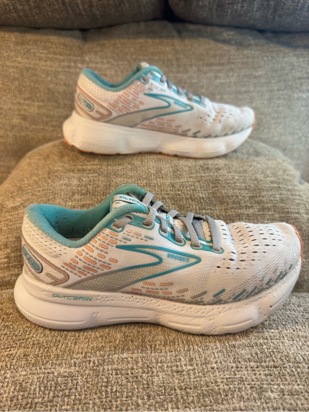 Brooks Glycerin 20 Women’s running shoes oyster latigo bay #1203691D061 Size 6.5